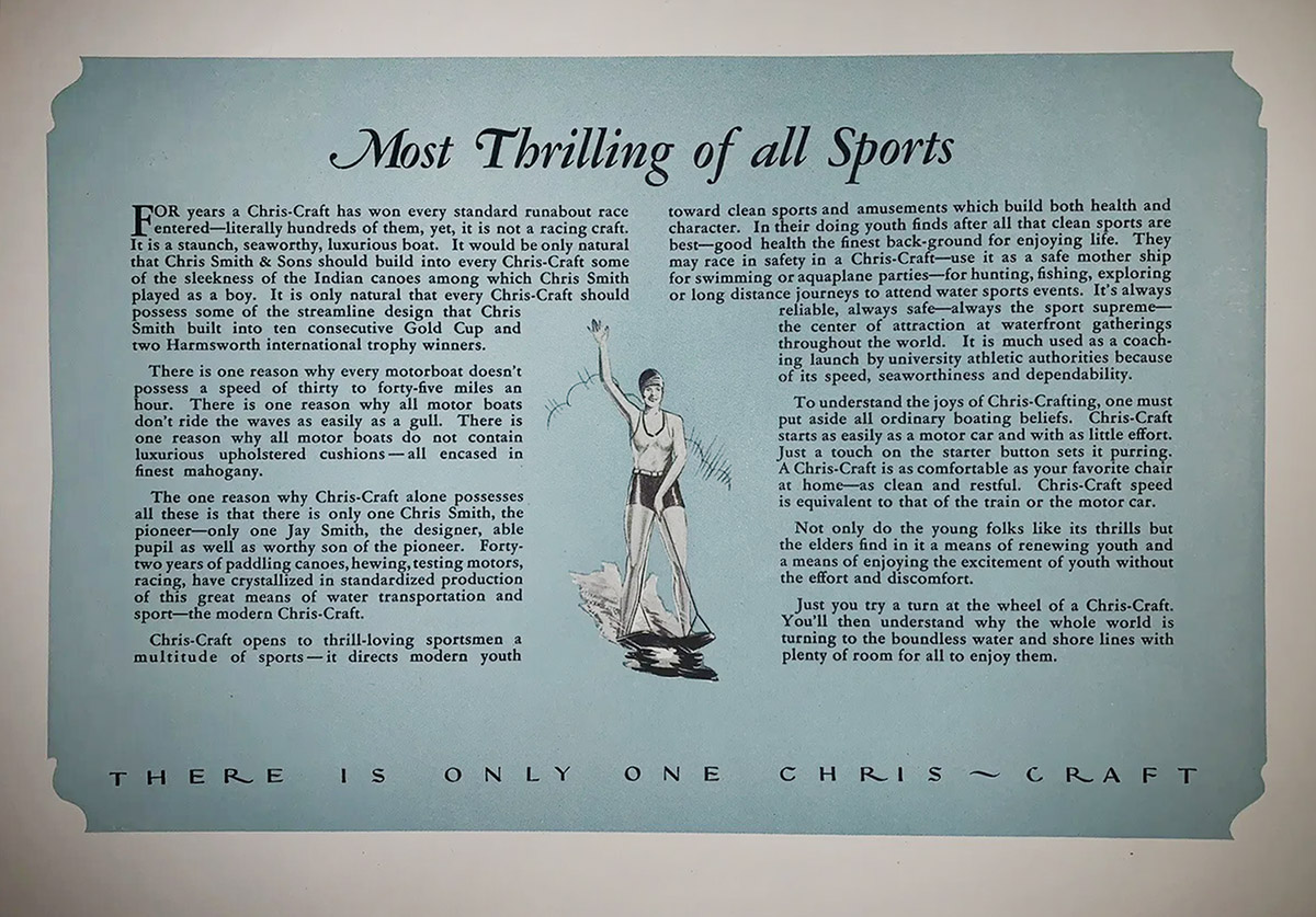 Original 1929 Chris-Craft All Fleet Brochure On eBay – Classic