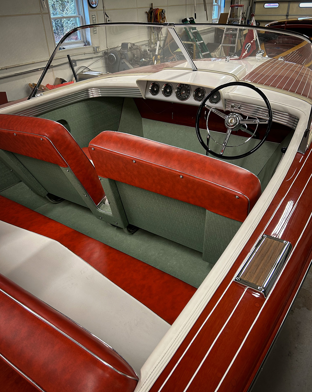 A Perfect Symphony Of Color and Texture 1958 21-ft Chris Craft